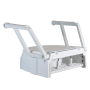 Raised Toilet Seat with Swing Back Arms