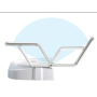 Raised Toilet Seat with Swing Back Arms