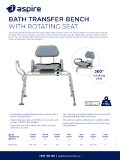 Aspire Bath Transfer Bench Flyer