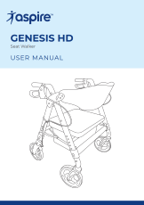Aspire Genesis HD Adjustable Seat Walker User Manual