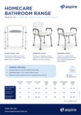 Aspire Homecare Bathroom Range Flyer