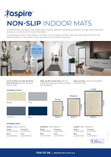 Aspire Non-Slip Indoor Mat Flyer