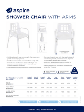 Aspire Shower Chair With Arms Flyer