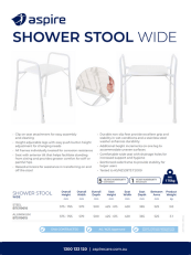 Aspire Wide Shower Stool With Arms Flyer