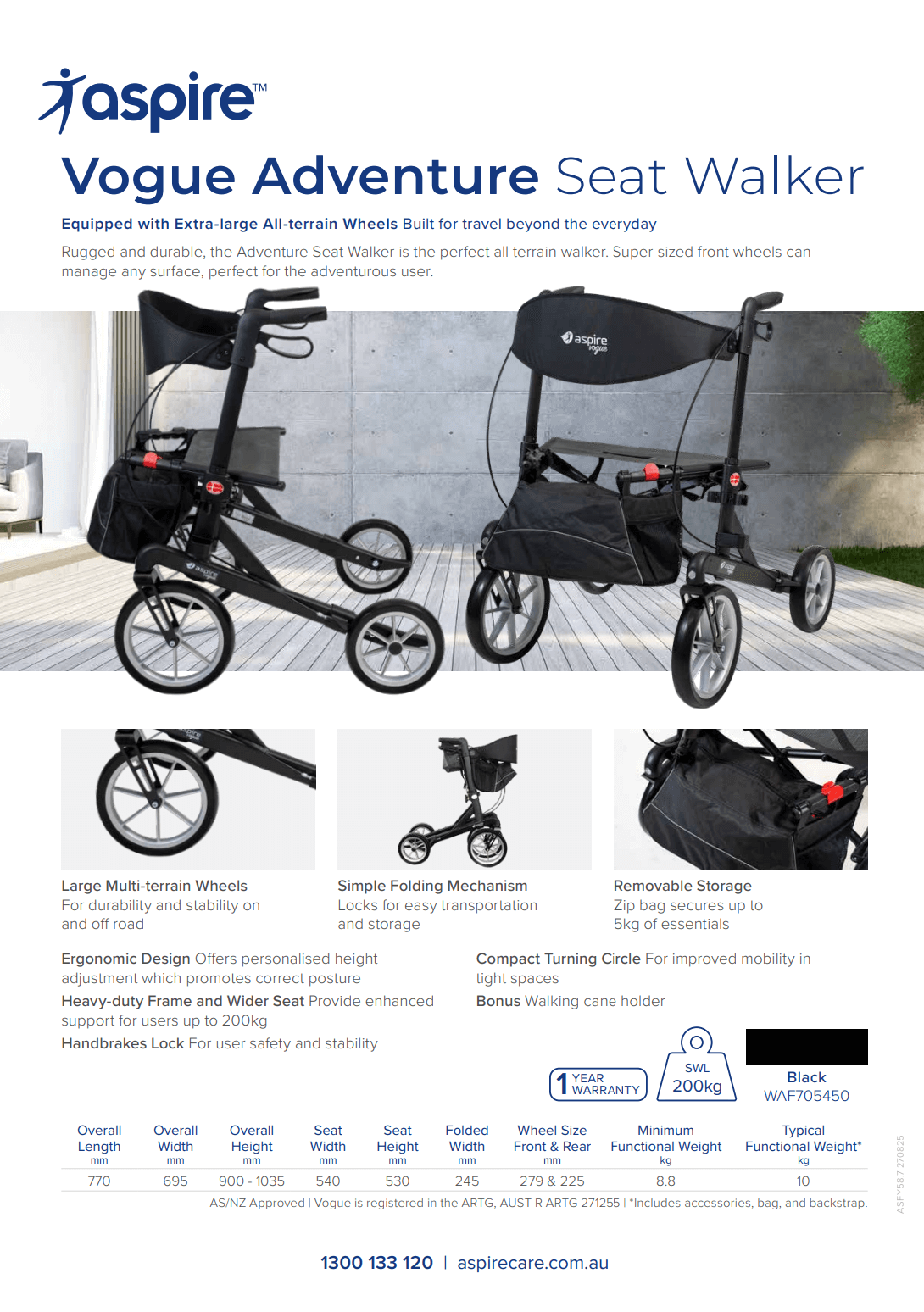 Aspire Vogue Adventure Walker Flyer