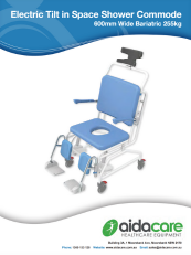 Electric Bariatric Tilt in Space Shower Commode Chair Flyer
