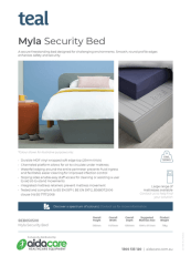 Teal Myla Security Bed Flyer