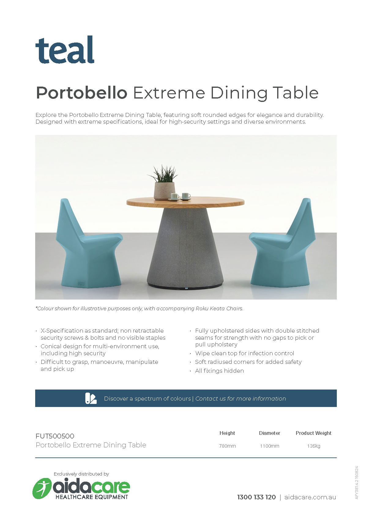 Teal Portobello Extreme Dining Table Flyer