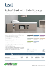Teal Roku Bed with Side Storage Flyer