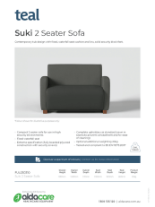 Teal Suki Two Seater Sofa Flyer